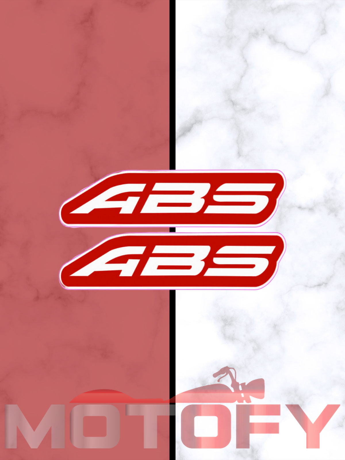 ABS STİCKER 7cm KIRMIZI - ETİKET 2 ADET