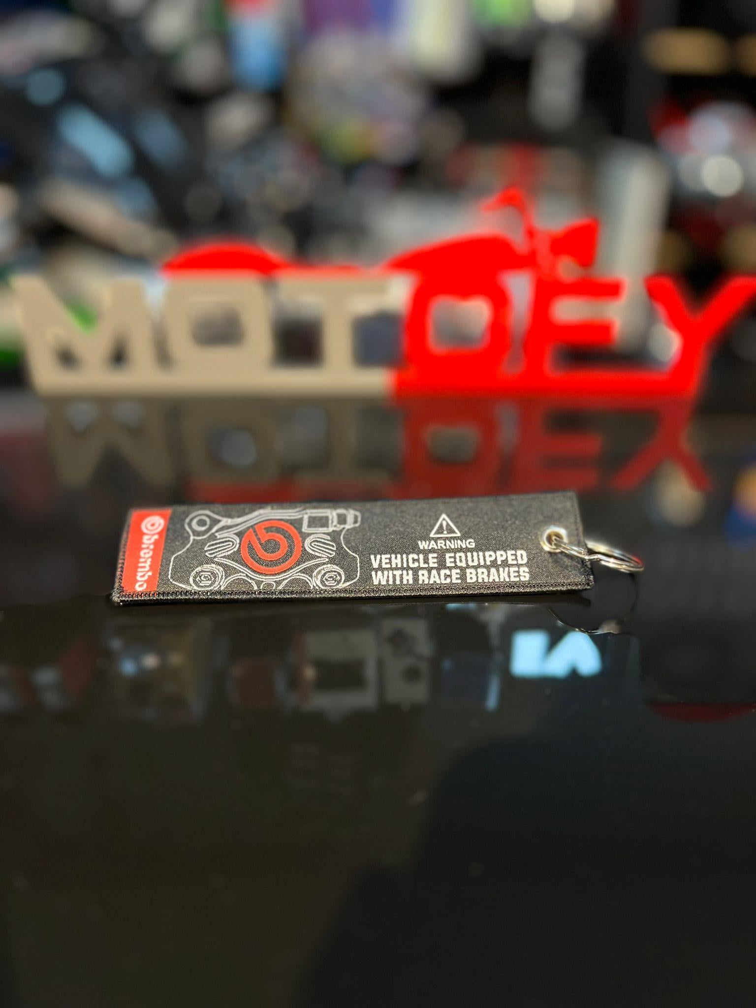 BREMBO RACE BRAKES ÖRME KUMAŞ DOKUMA ANAHTARLIK