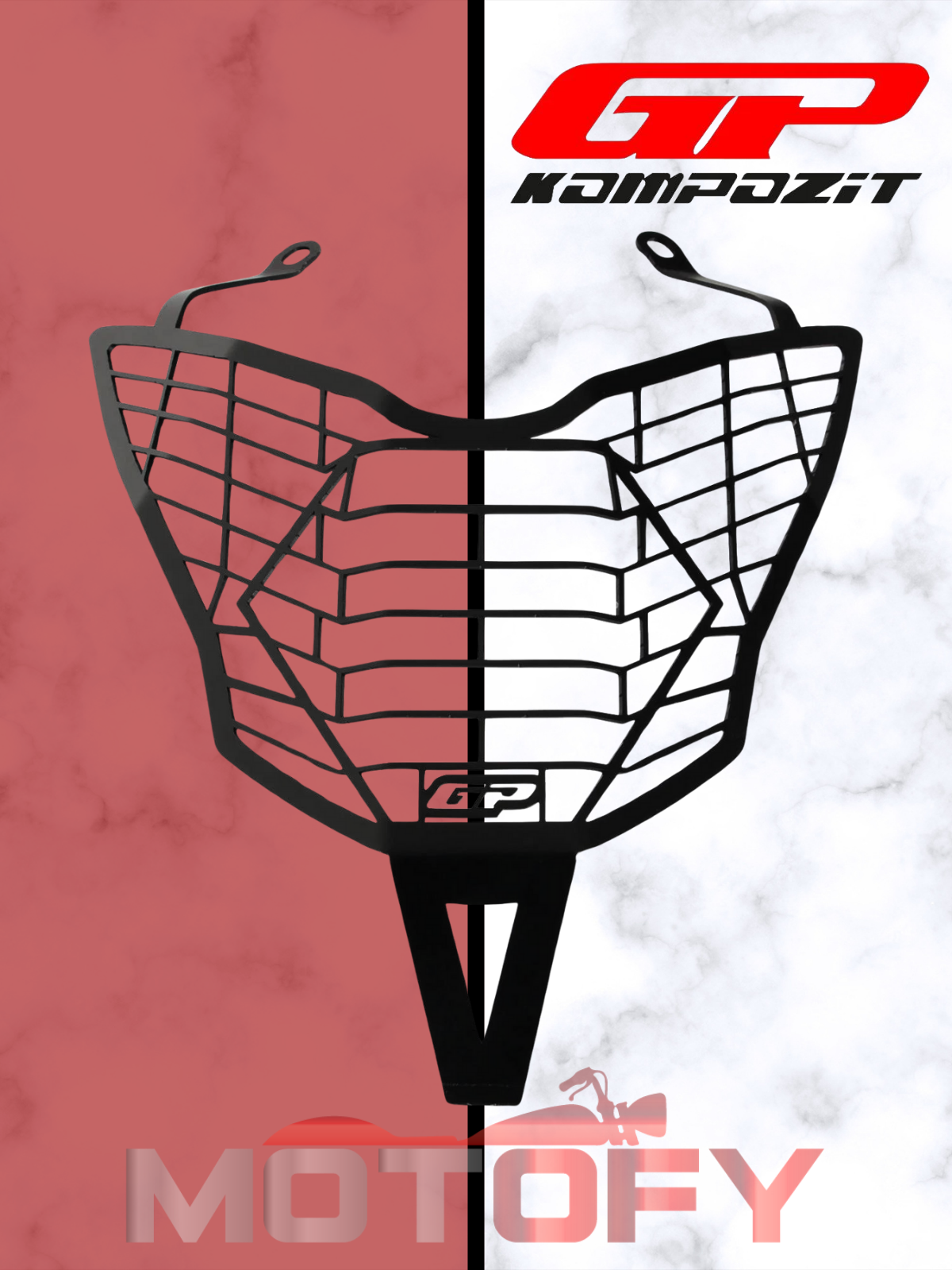 GP Kompozit Bajaj Pulsar NS 200 2011-2024 Uyumlu Far Koruma Siyah 