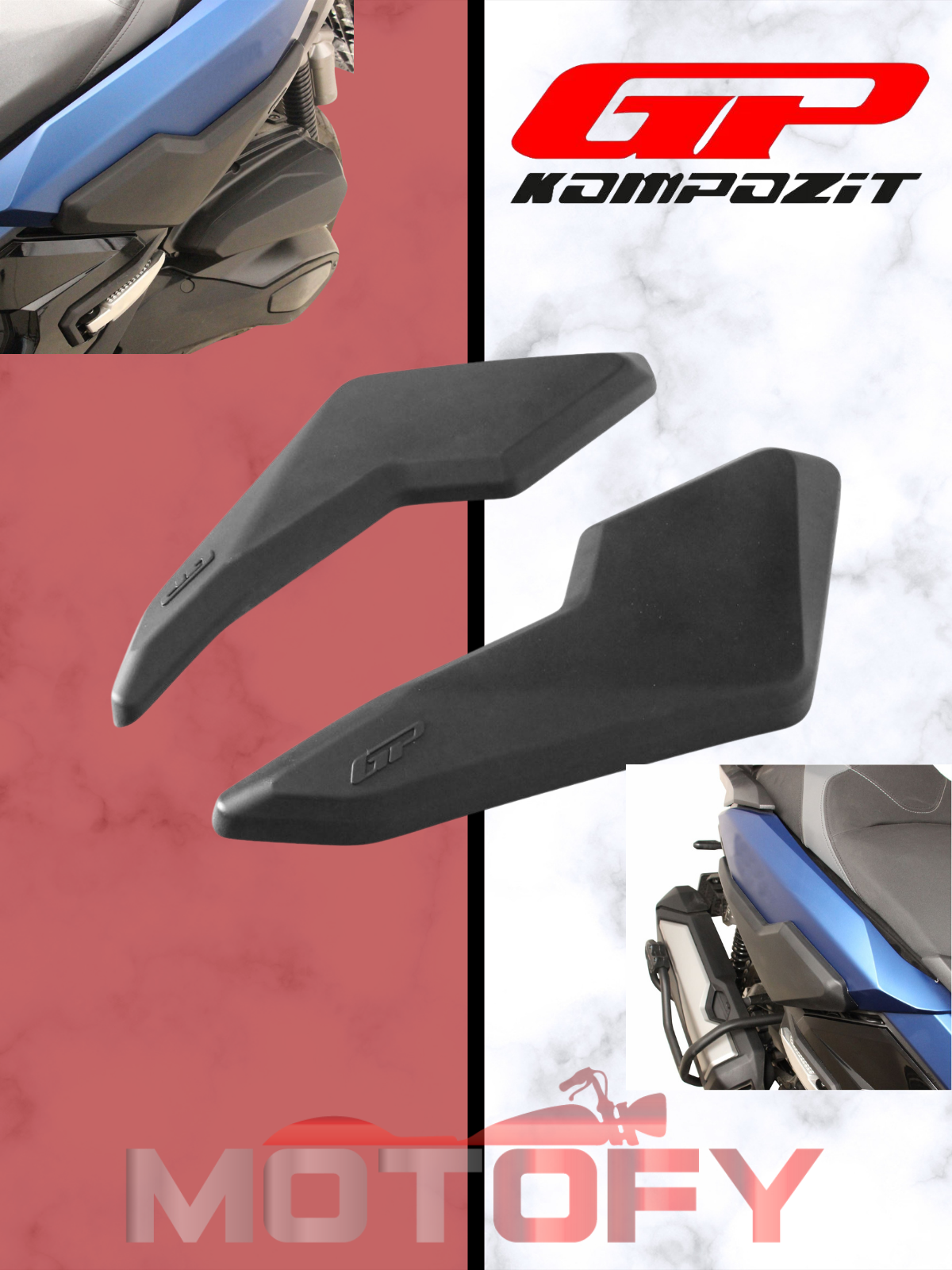 GP Kompozit Honda ADV 350 2023-2024 Uyumlu Sele Altı Grenaj Koruma Siyah 
