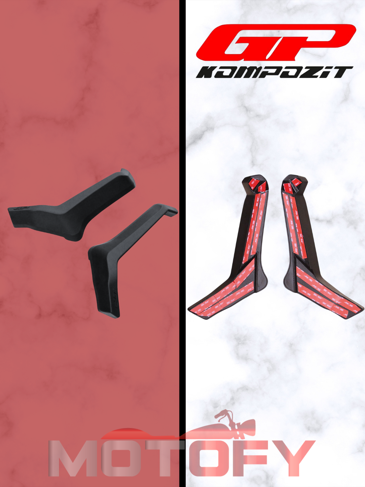 GP Kompozit Honda ADV 350 2023-2024 Uyumlu Alt Bacak Koruma Siyah