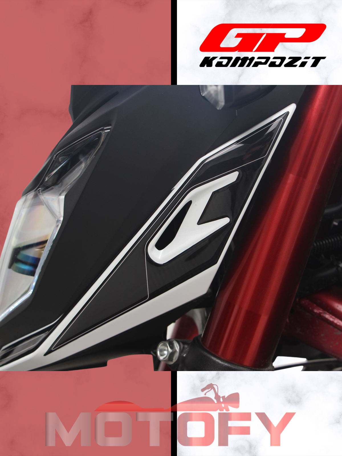 GP Kompozit Honda CB750 Hornet 2023-2024 Full Pad Seti Karbon