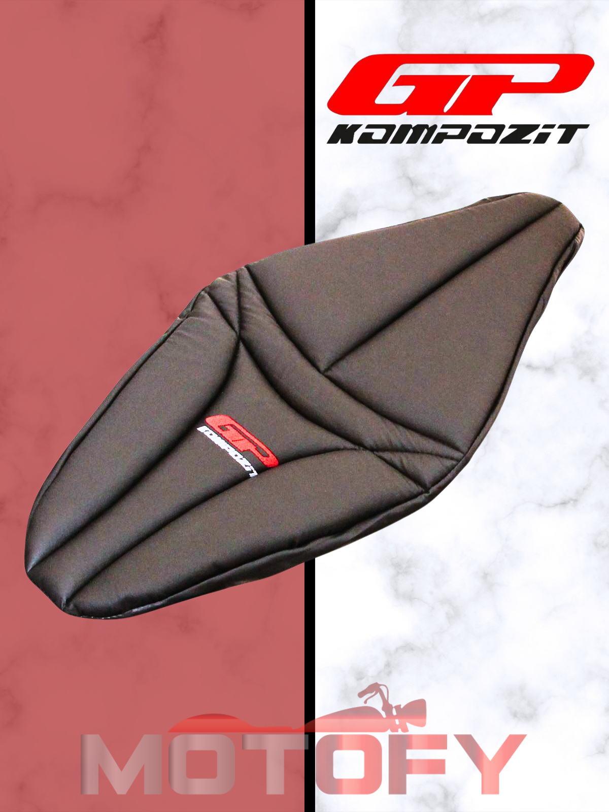 GP Kompozit Honda PCX 125 / 150 2014-2024 Uyumlu Motosiklet Konfor Sele Kılıfı Siyah