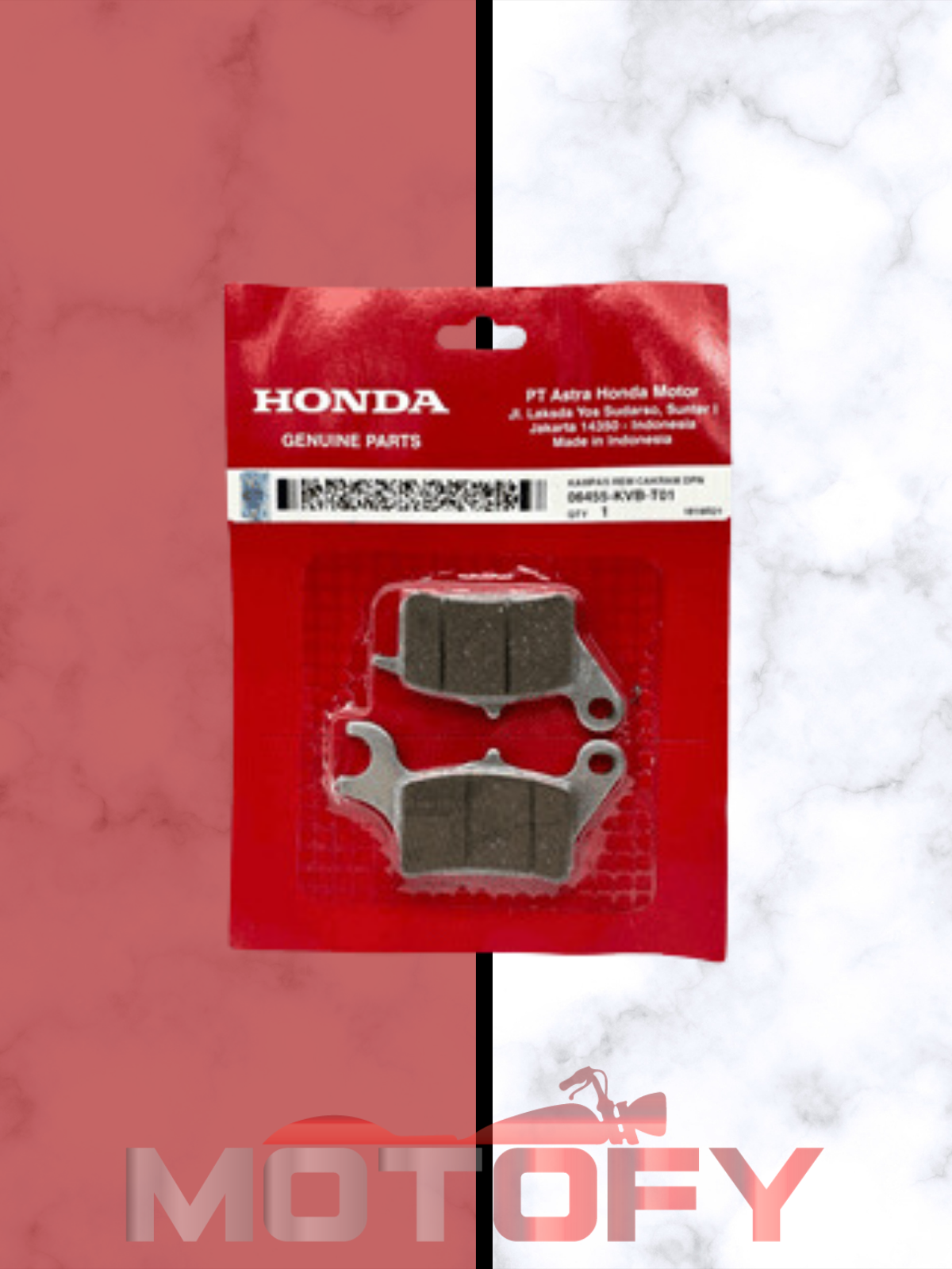 HONDA ACTİVA 125 2023 ÖN FREN BALATASI ORİJİNAL - 06455-KVB-T01