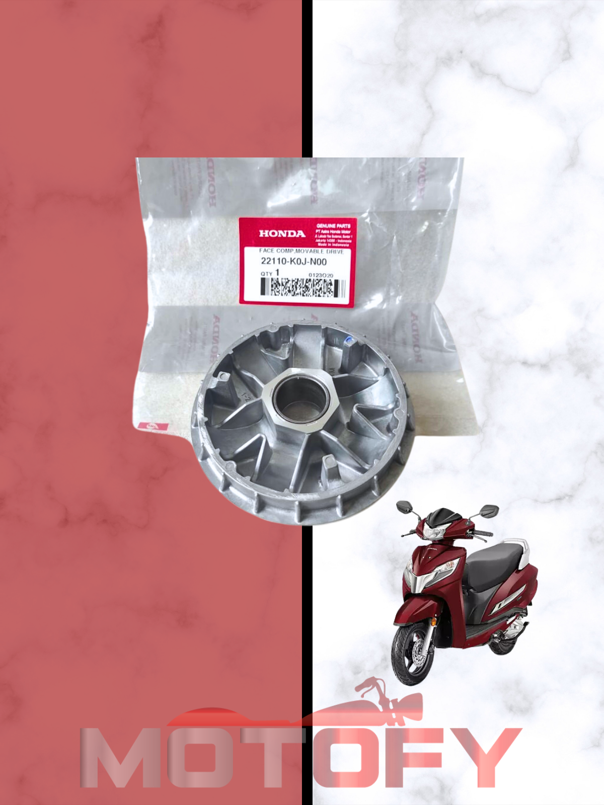 HONDA ACTİVA 2023 ÖN VARYATÖR SABİT YANAK ORİJİNAL - 22102-K0J-N00