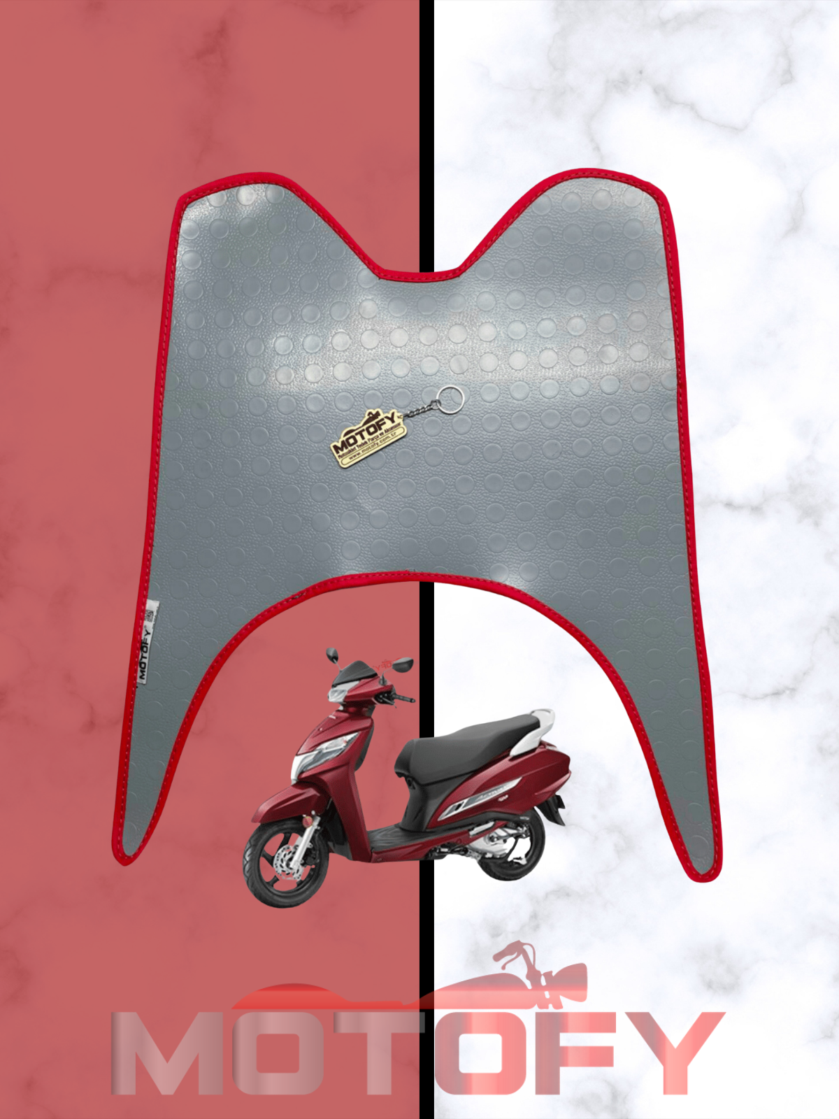 HONDA ACTİVA 2023 PASPAS AÇIK GRİ KIRMIZI RENK DETAYLI 