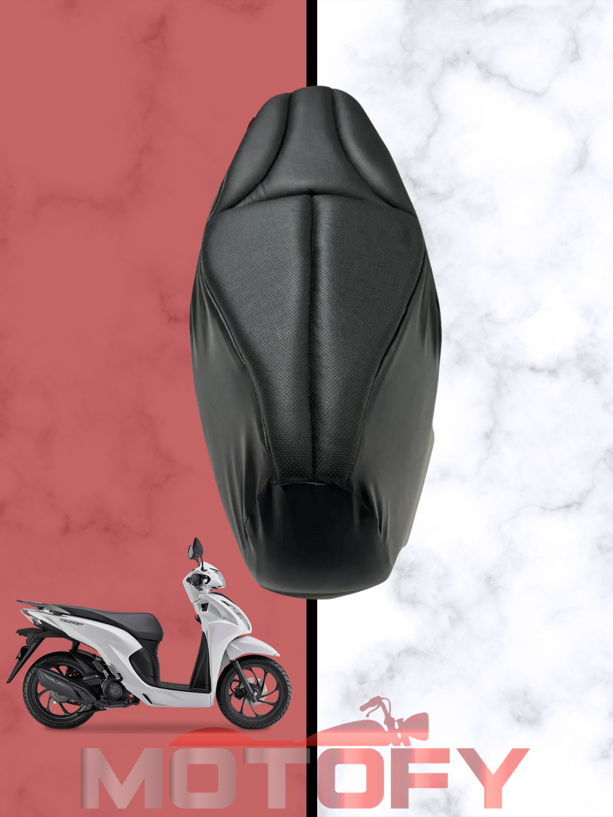 Honda Dio 110 2021-2024 Uyumlu Motosiklet Konfor Sele Kılıfı Visco Sünger