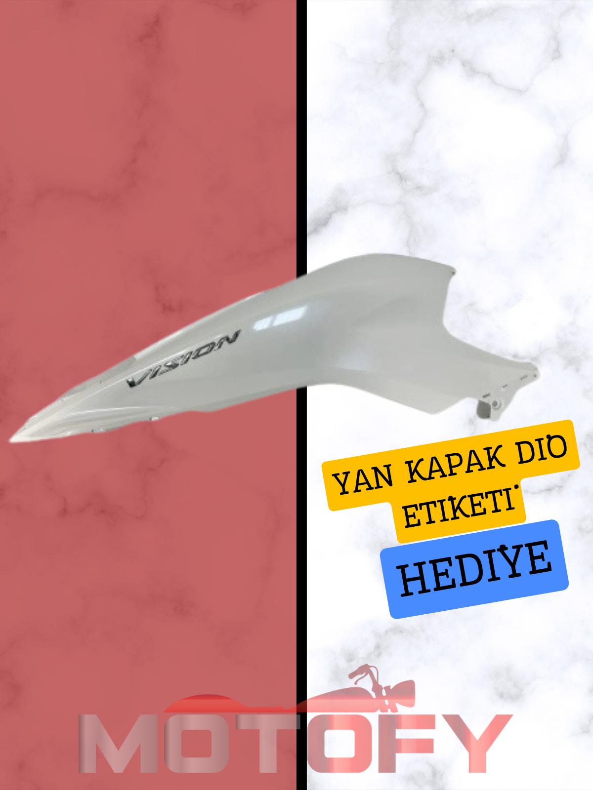 HONDA DİO 110 YAN KAPAK SAĞ BEYAZ ORİJİNAL - 83505-K2C-V00-ZB