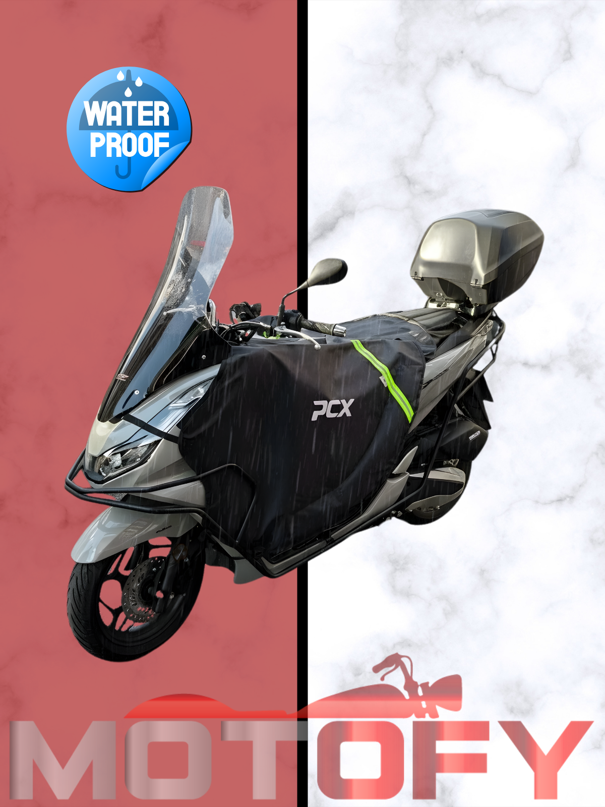 HONDA PCX 125 / 150 2011 - 2025 UYUMLU PREMİUM DİZ ÖRTÜSÜ SU VE RÜZGAR GEÇİRMEZ