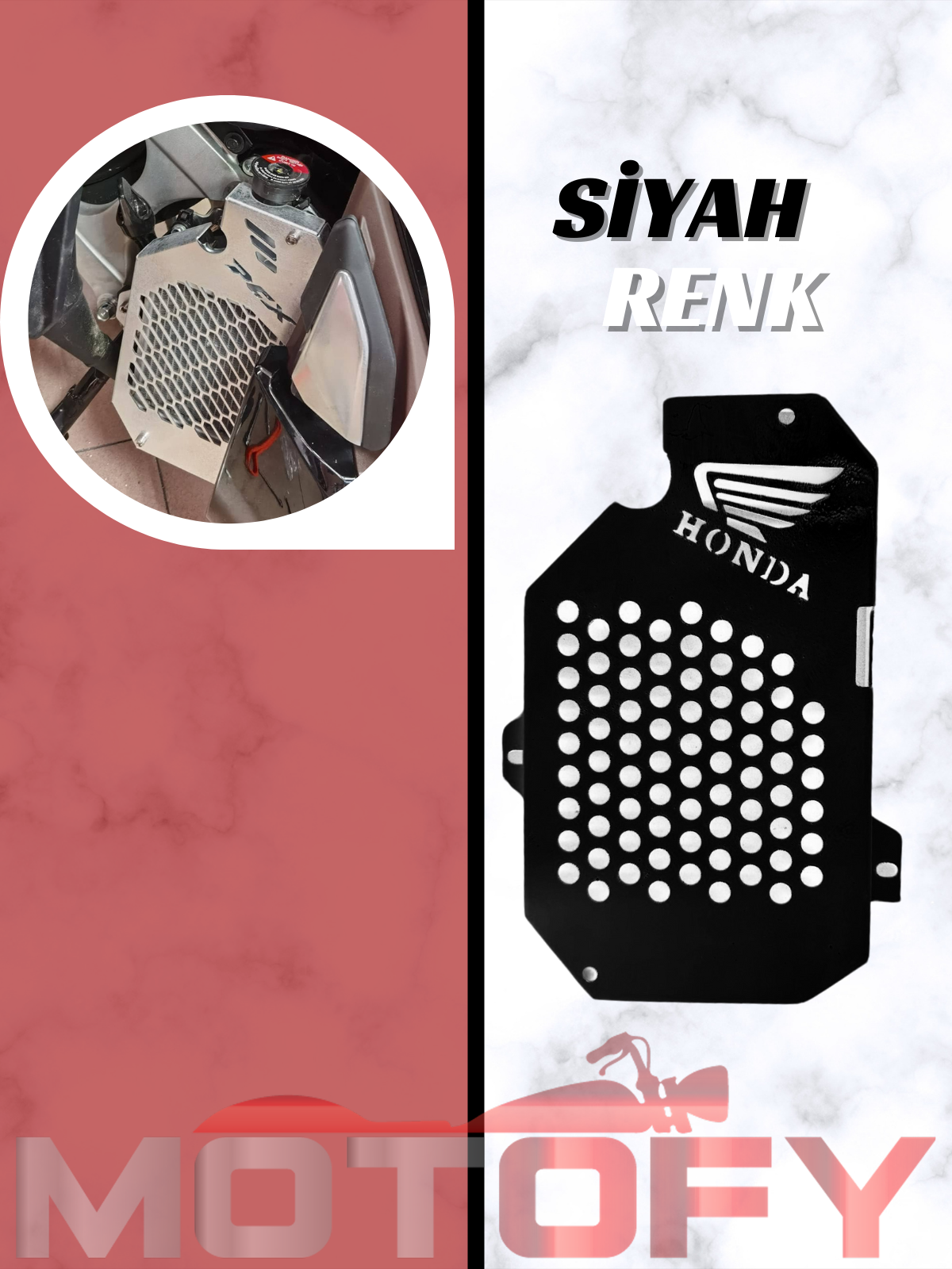 HONDA PCX 125 2021 2024 METAL RADYATÖR KORUMA DEMİRİ SİYAH
