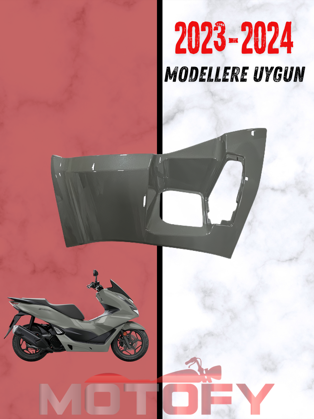 HONDA PCX 125 2023 - 2024 KONTAK ÇERÇEVESİ NARDO GRİ ORİJİNAL - 81140-K1Z-J10-YG
