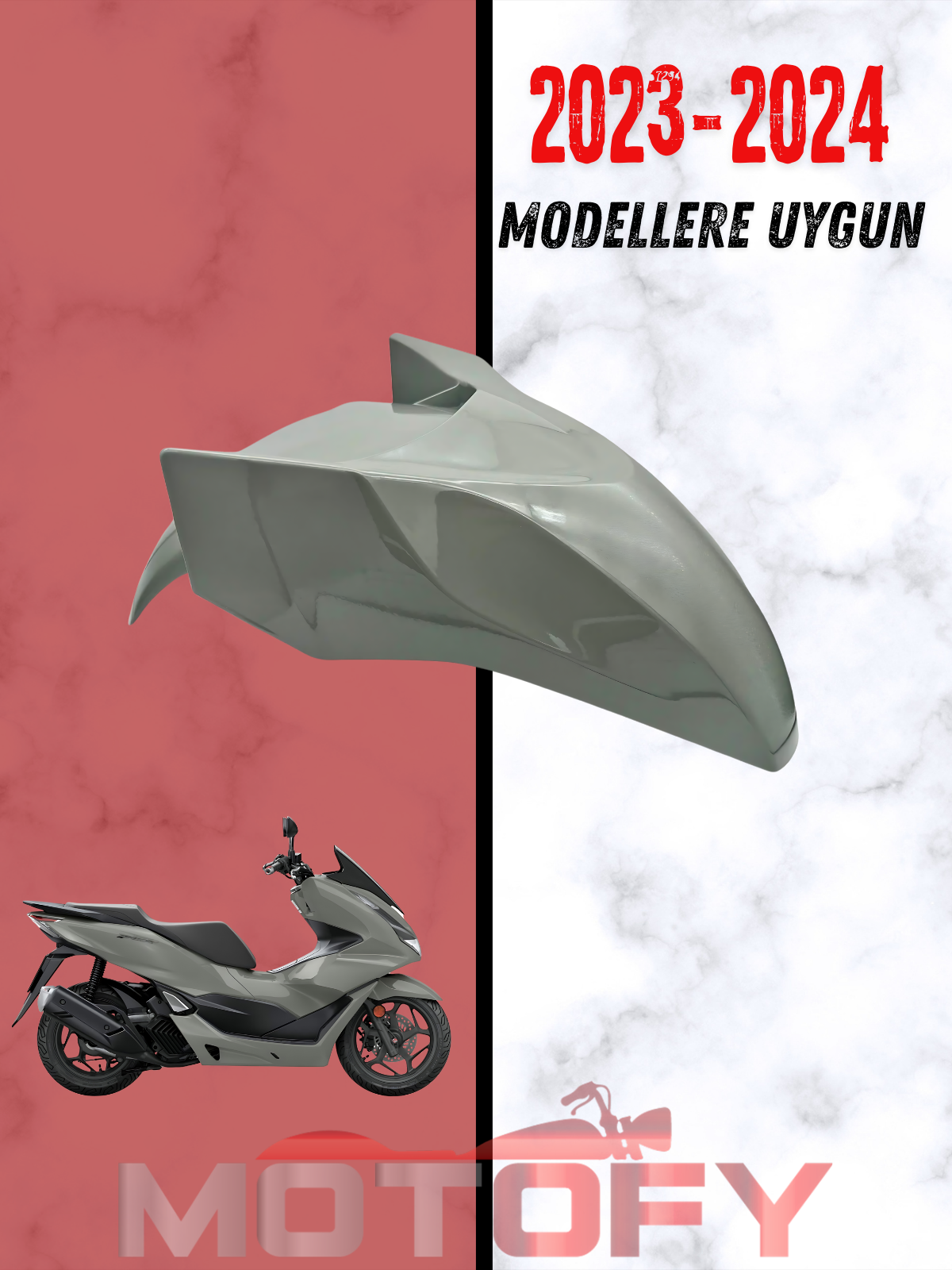 HONDA PCX 125 2023 - 2024 ÖN ÇAMURLUK NARDO GRİ ORİJİNAL - 61100-K1Z-J50ZA