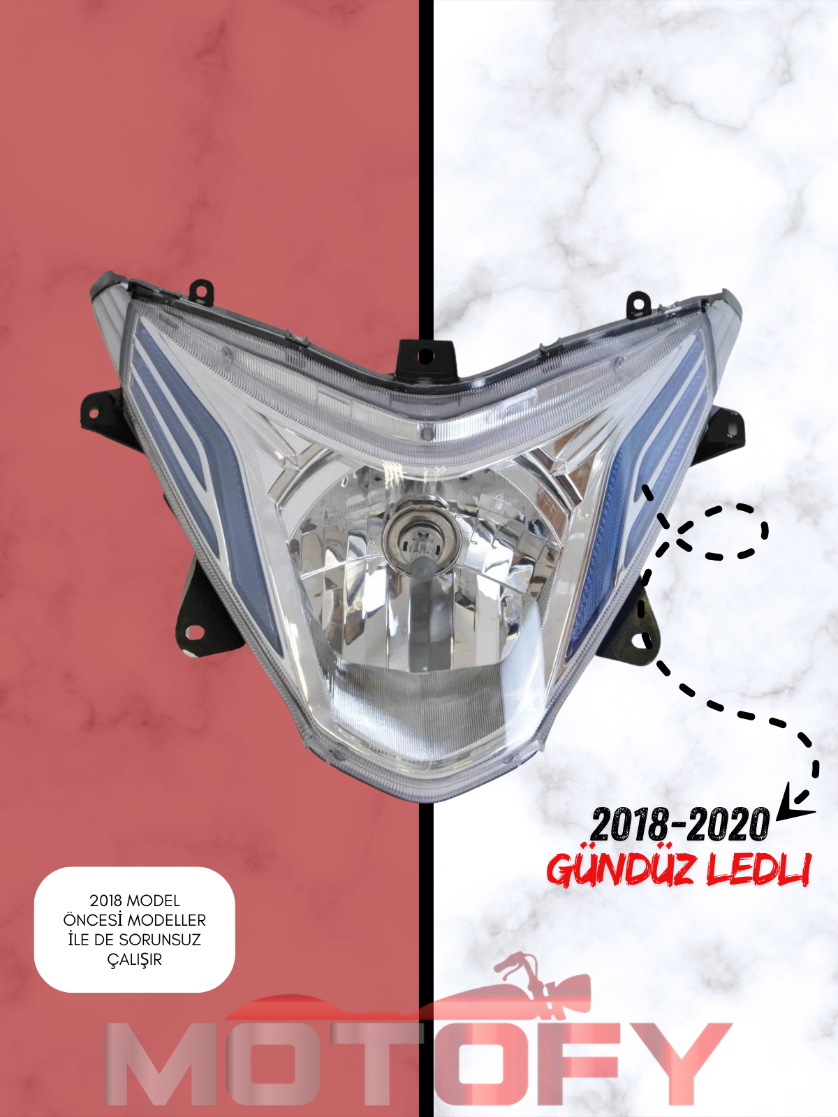 HONDA SPACY ALPHA 110 FAR 2018-2020 GÜNDÜZ LEDLİ KOMPLE OEM