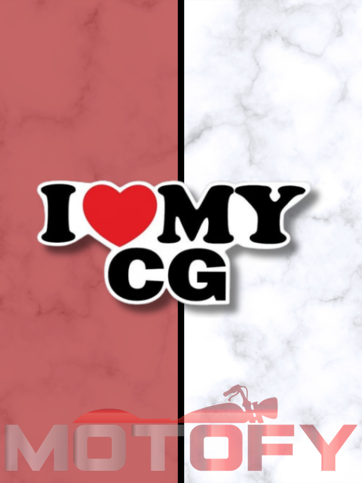 I LOVE MY CG 15x7cm ETİKET - STİCKER