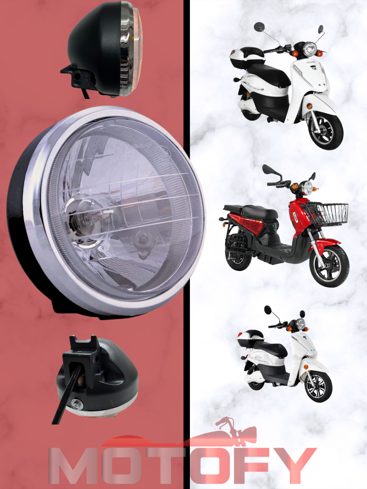 KUBA K4 - STMAX DORA / ALFA YUKİ DÜNYA ÖN FAR ORİJİNAL E4 BELGELİ ALTTAN BAĞLANTILI 