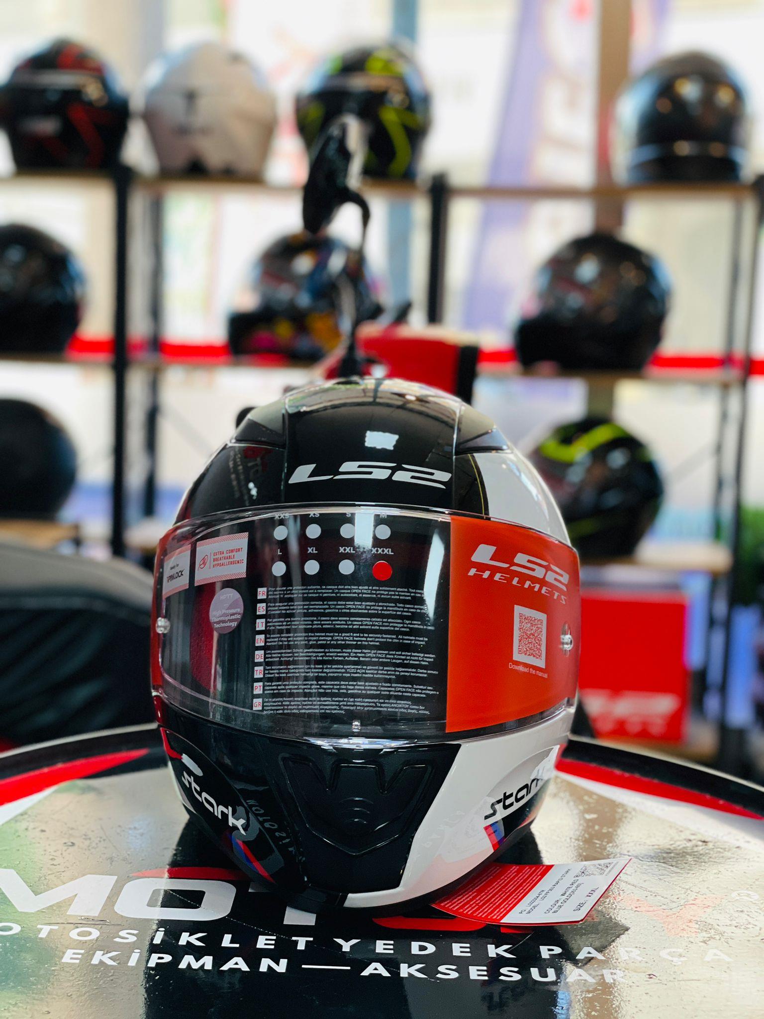 LS2 RAPİD STARK SERİSİ FULL FACE - TAM KAPALI MOTOSİKLET KASKI 3XL