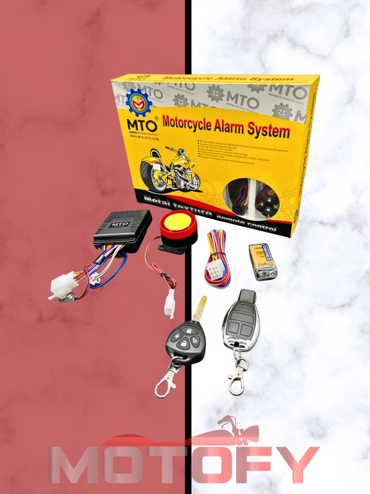 MOTOSİKLET ALARMI UZAKTAN ÇALIŞTIRMA ÖZELLİKLİ 125 dB YÜKSEK SESLİ