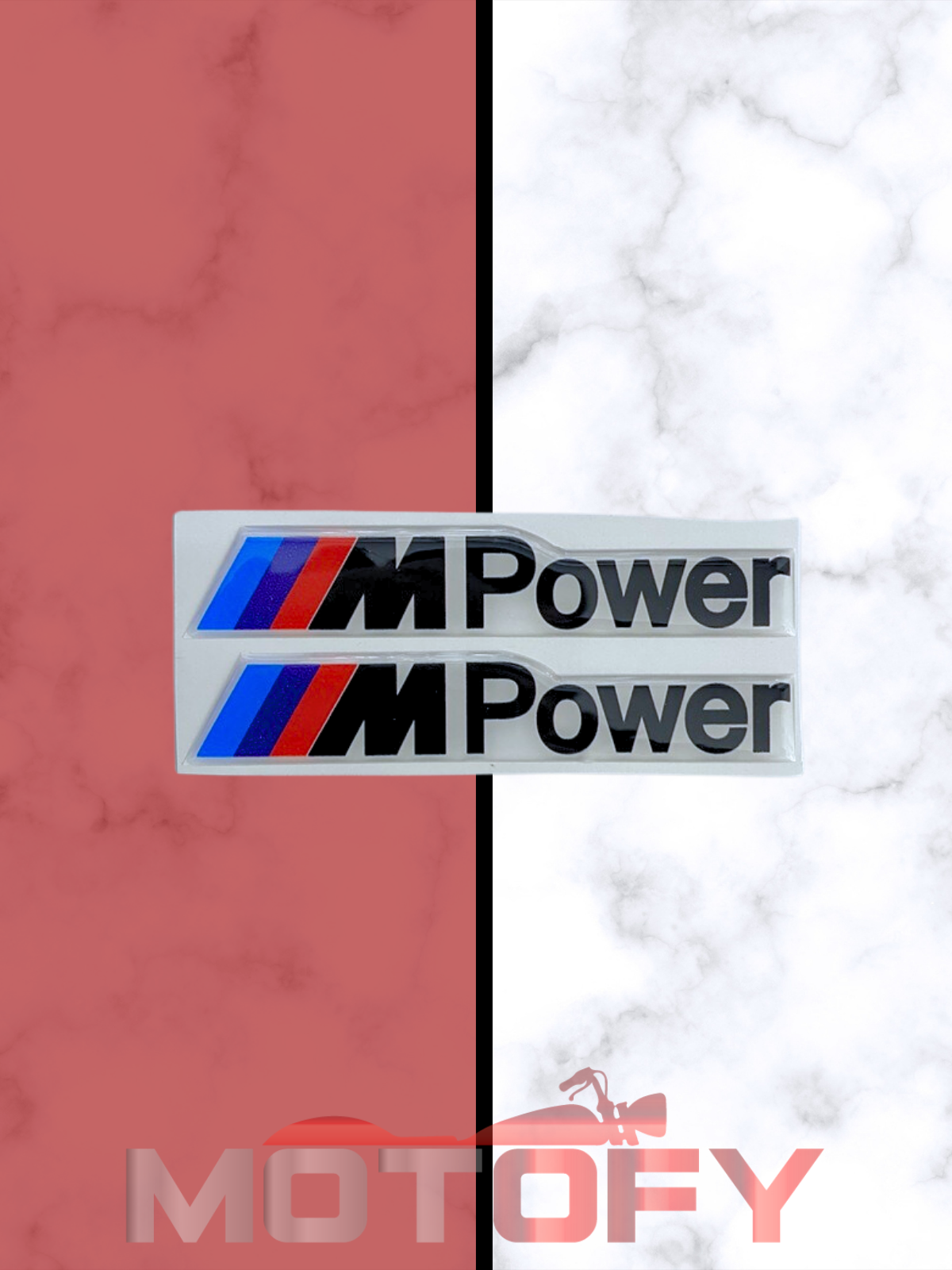 MPOWER Damla Etiket Sticker 3x15cm 2'Li Siyah