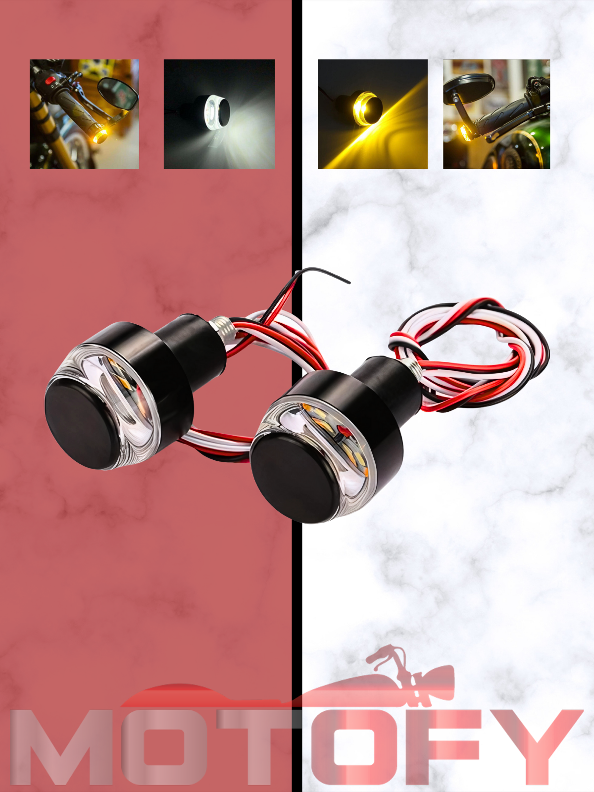 SİNYALLİ VE SÜRÜŞ LEDLİ GİDON TAPASI TAKIMI (2 ADET)