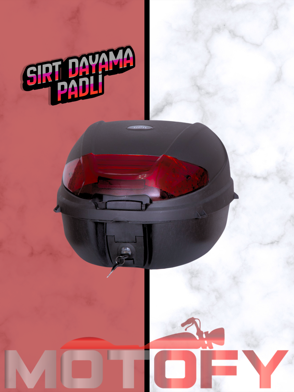 TİEN MOTOSİKLET ÇANTASI TOPCASE SIRT TAYAMA PADLİ 35 LİTRE 