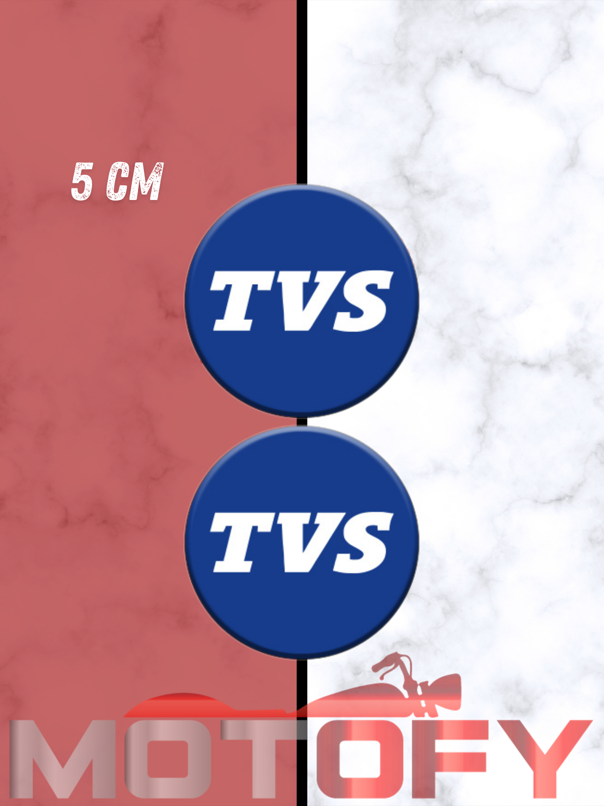 TVS 3D KABARTMALI DAMLA LOGO STİCKER MAVİ 5CM