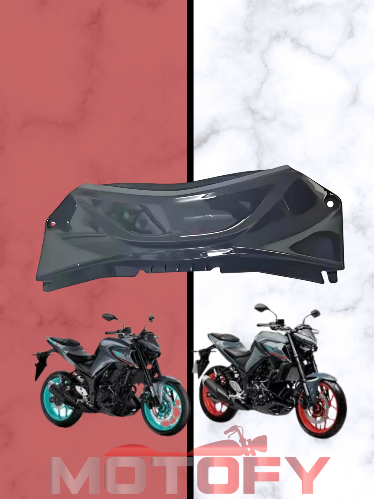 YAMAHA MT 25 R25 2020-2023 SELE ARA KAPAK NARDO GRİ ORİJİNAL - 1WD-F1731-00-3E