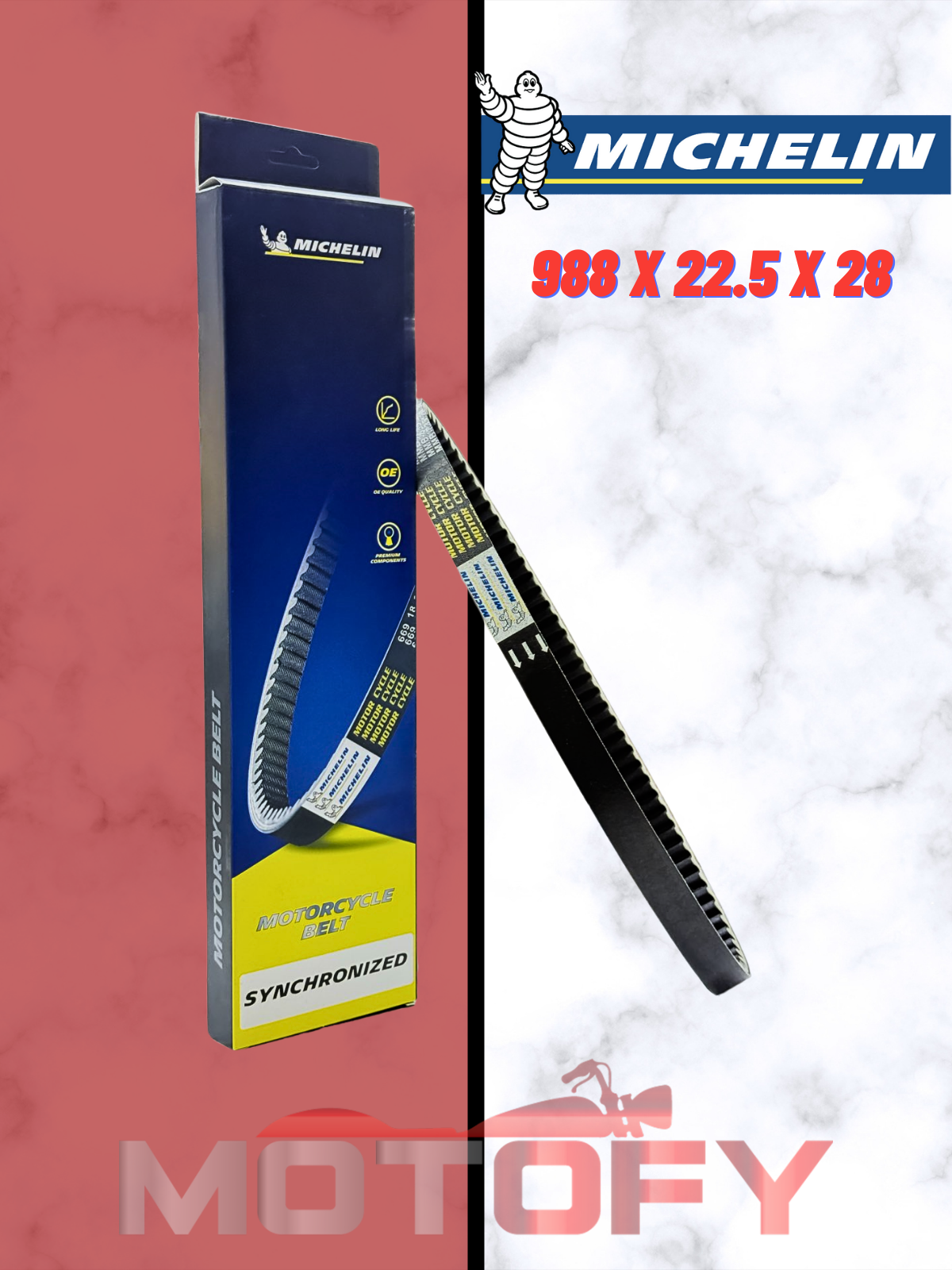 YAMAHA X CITY 250 - X MAX 250 2005-2016 TAHRİK KAYIŞI MICHELIN 988 x 22.5 x 28