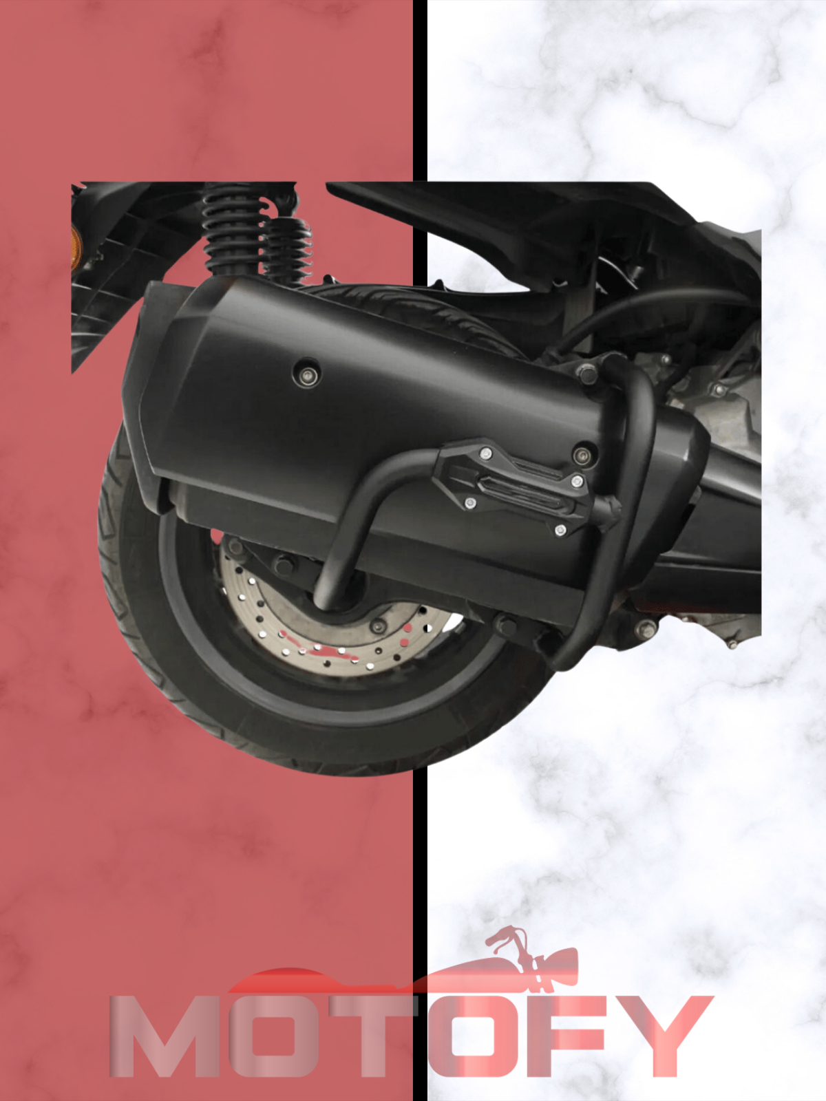 Yamaha Xmax 250 2018-2022 Uyumlu Egzoz Koruma Demiri Siyah
