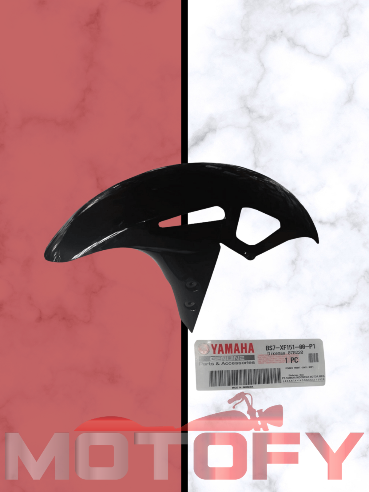 YAMAHA YZF R25 ÇAMURLUK ÖN SİYAH 2019 ORİJİNAL - BS7-XF151-00-P1
