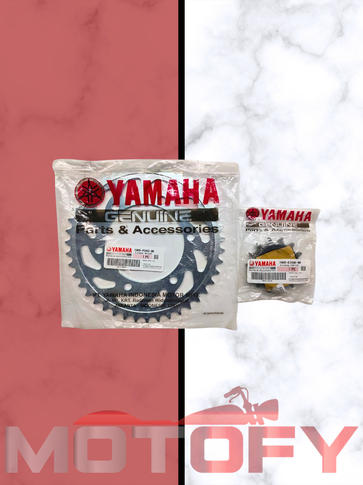 YAMAHA YZF R25 ÖN ARKA DİŞLİ TAKIMI ORİJİNAL 520-14T/43T - 1WD-F5443-00/1WD-E7460-00