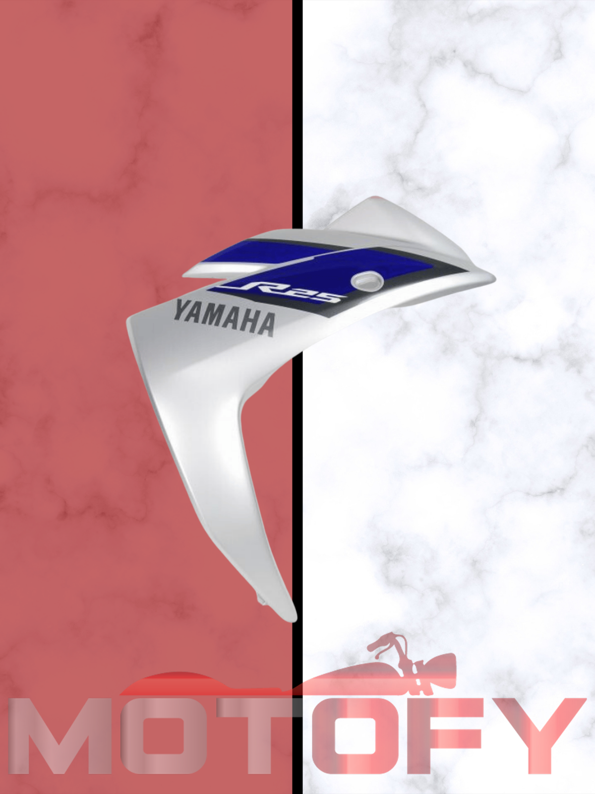 YAMAHA YZF R25 YAN GRENAJ SAĞ MAVİ E/M(2015) ORİJİNAL - 1WD-XF83M-20-P1 