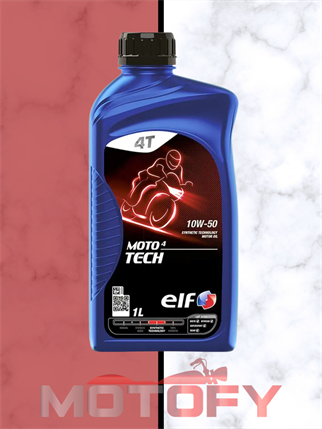 ELF MOTO 4 TECH 10W 50 1L SENTETİK MOTOSİKLET YAĞI - API SN - JASO MA2