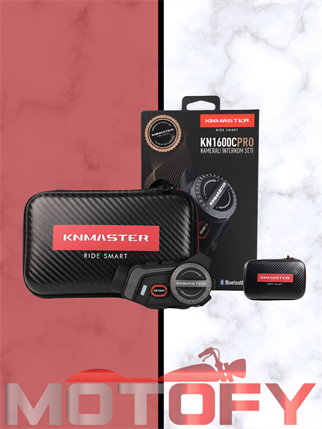 KNMASTER KN1600C PRO KAMERALI MOTOSİKLET KASK İNTERKOMU BLUETOOTH INTERCOM KULAKLIK SETİ