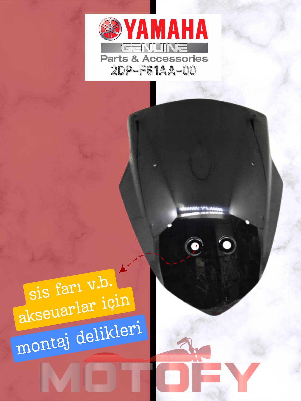  YAMAHA NMAX 125-155 ÖN SİPERLİK CAMI ORİJİNAL -2DS-F61AA-00-