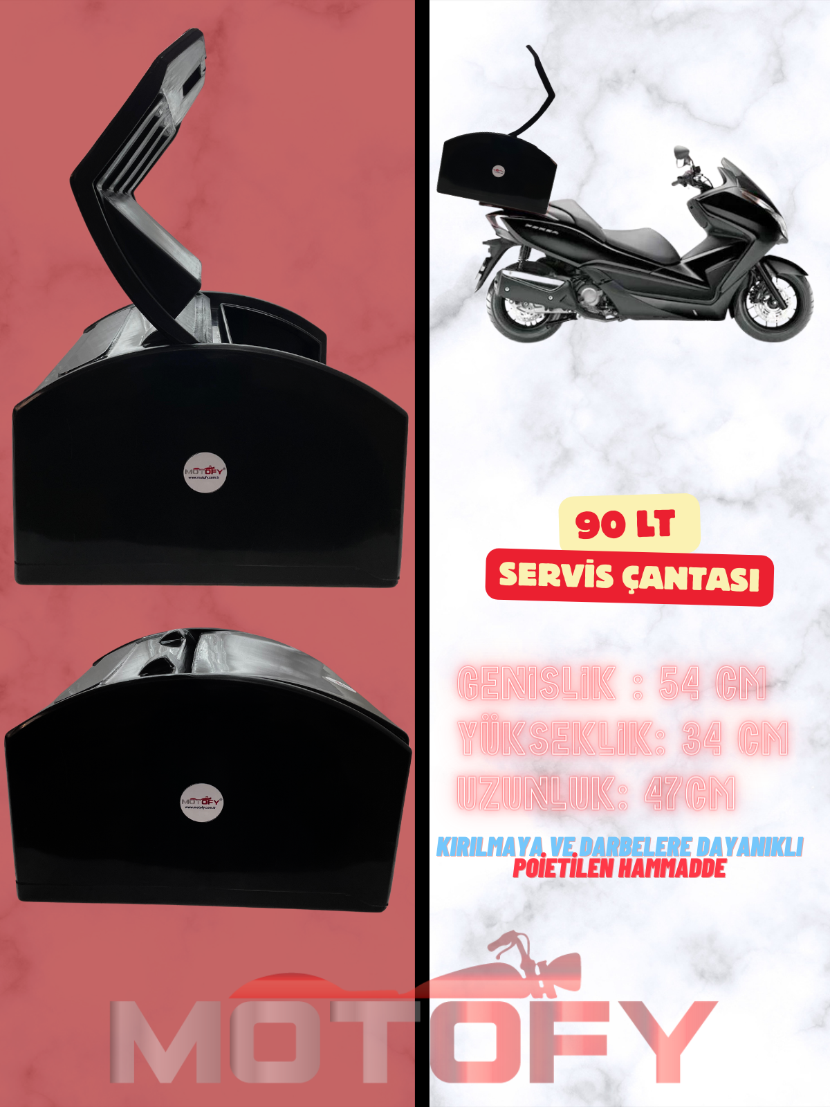 90 LT KIRILMAZ NANO PİZZA SERVİS KURYE SİYAH ÇANTASI