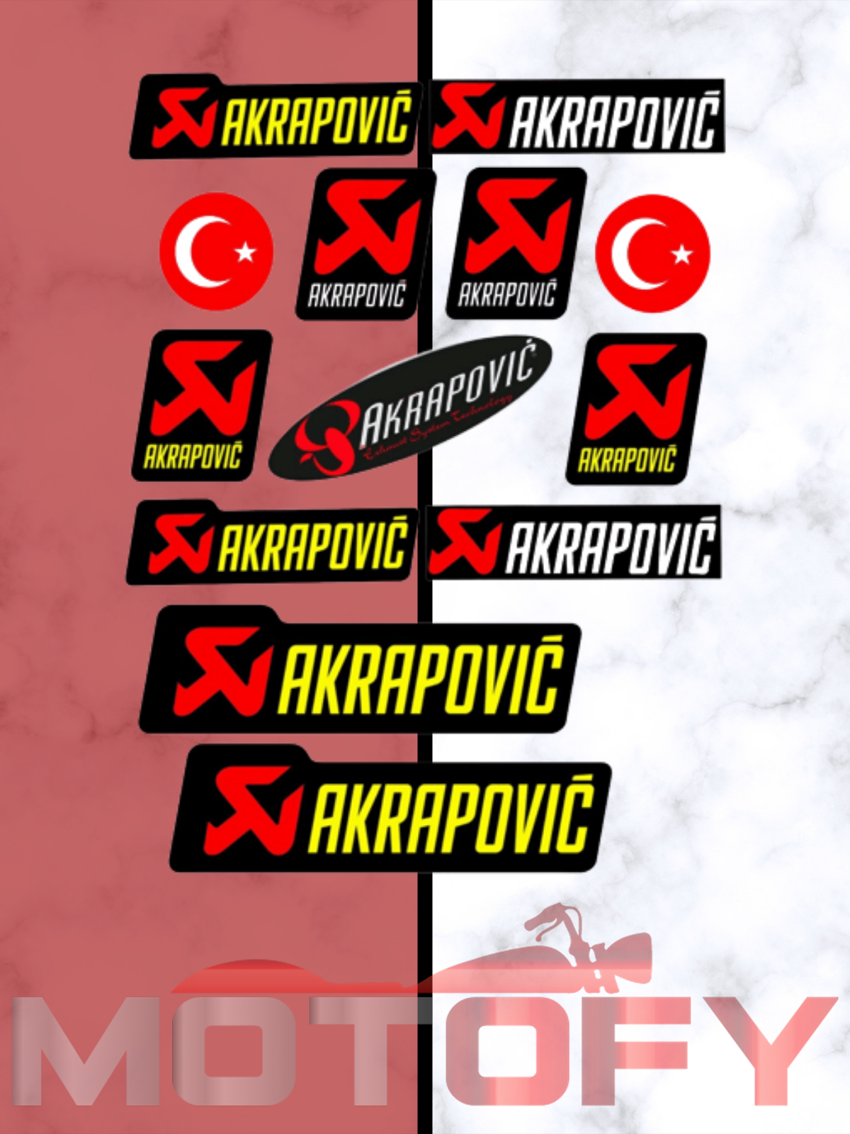 AKRAPOVİÇ A4 STİCKER - ETİKET