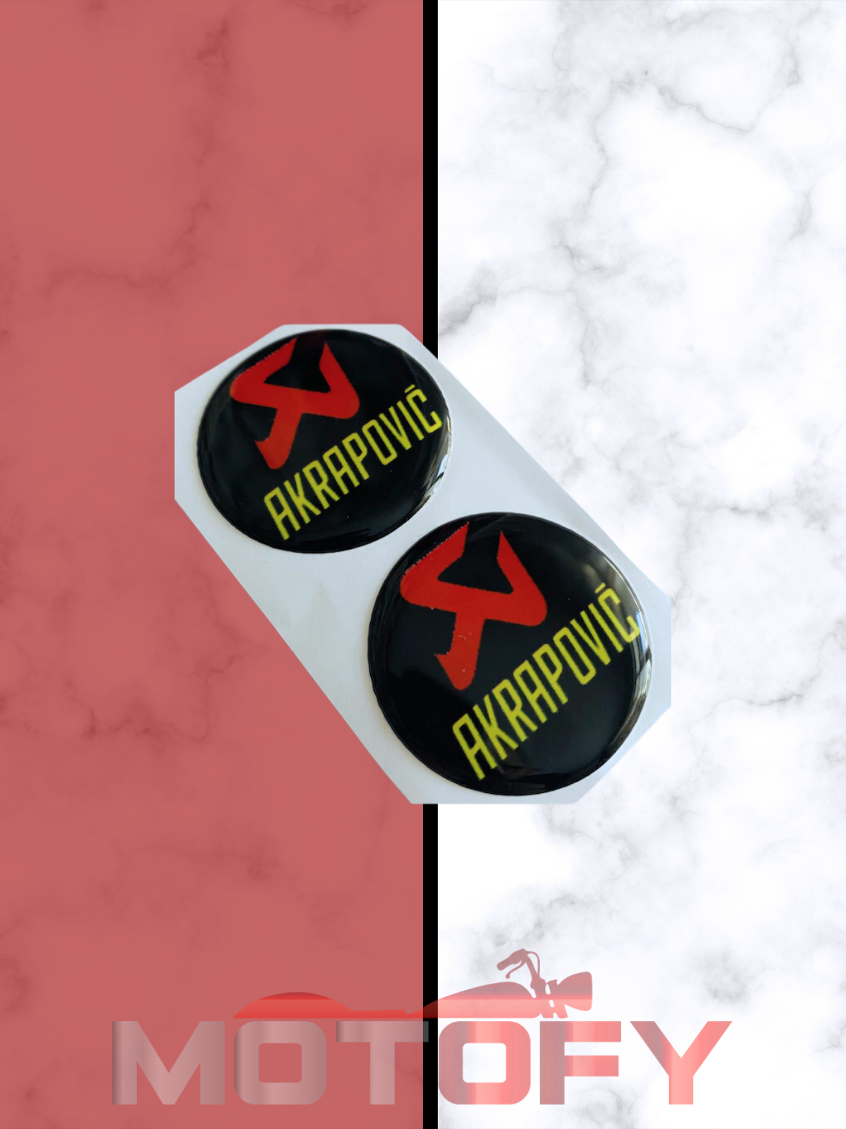 Akrapoviç Damla Etiket Sticker 5x5cm 2'li