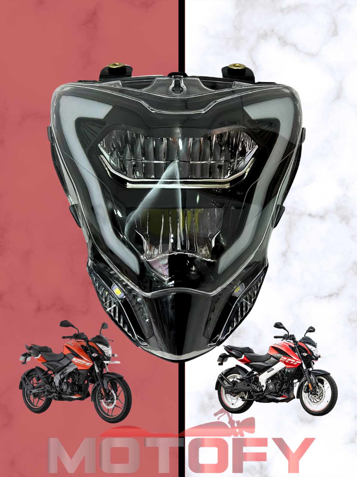 BAJAJ PULSAR NS 200 LED FAR GÜNDÜZ LEDLİ - ÜSTÜN AYDINLATMA CSP LED TEKNOLOJİSİ E BELGELİ 