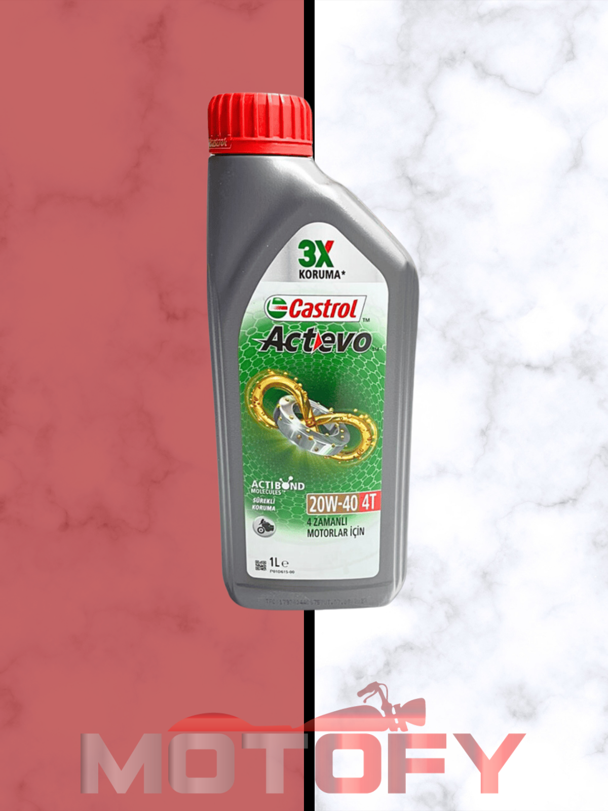 CASTROL ACTEVO 20W-40 4T MOTOSİKLET YAĞI 2023 ÜRETİM TARİHLİ