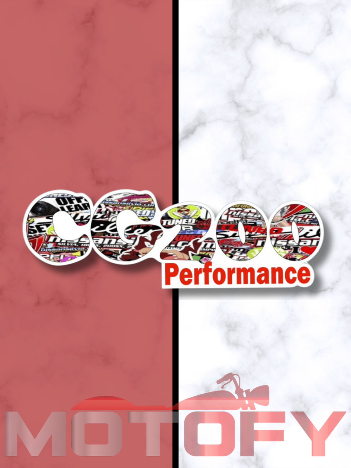 CG PERFORMANCE 20x6.5cm ETİKET - STİCKER