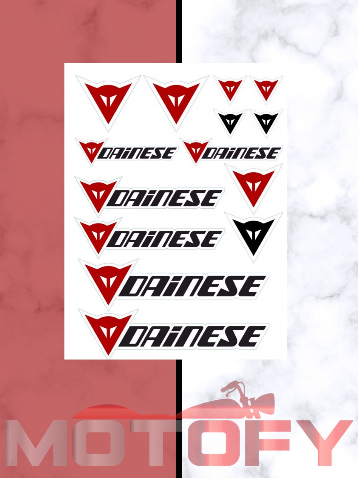DAİNESE A4 STİCKER SET ETİKET STİCKER