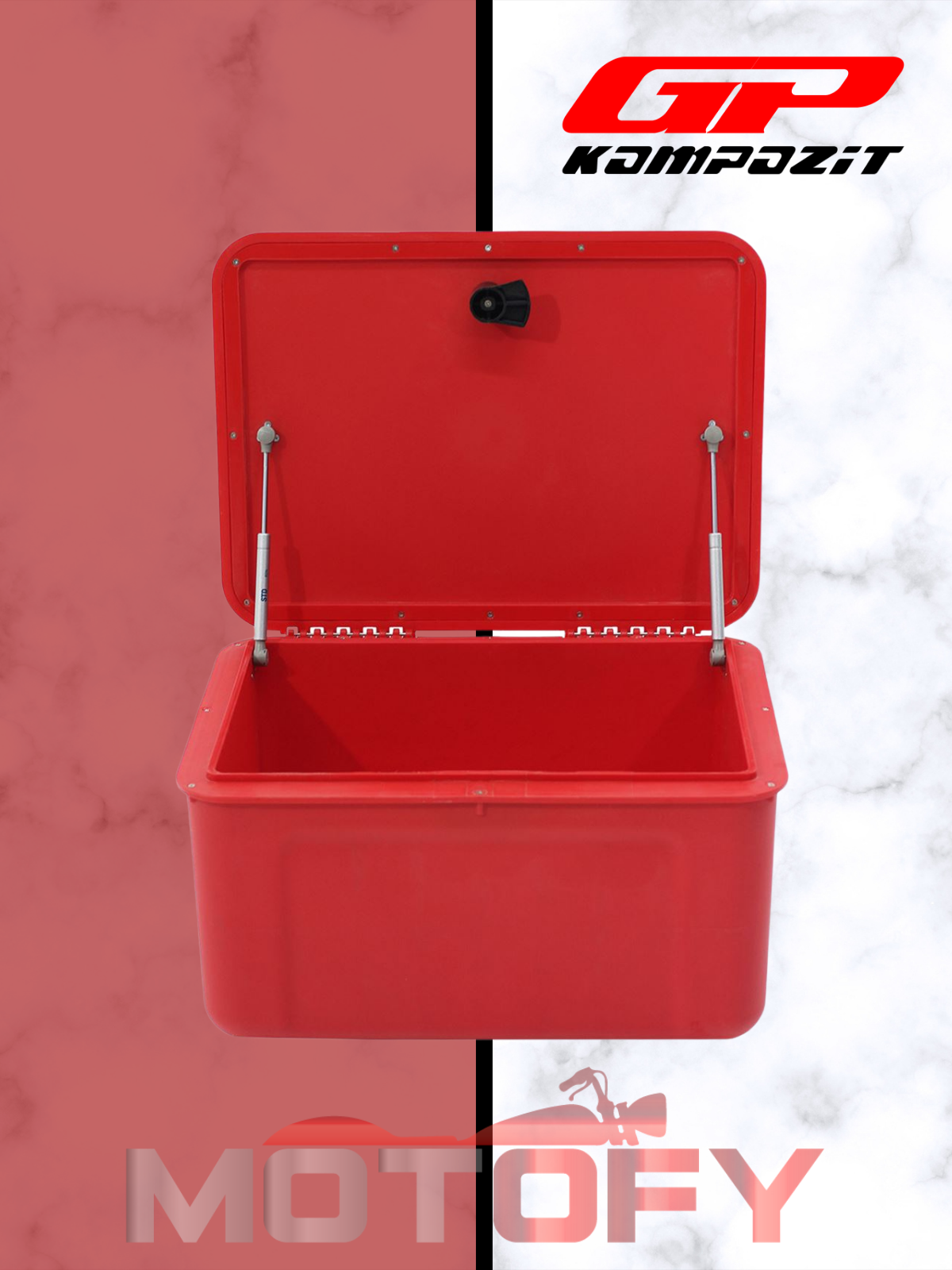 GP Kompozit Universal Plastik Isı Yalıtımlı Pizza Thermo Servis Çantası Kırmızı