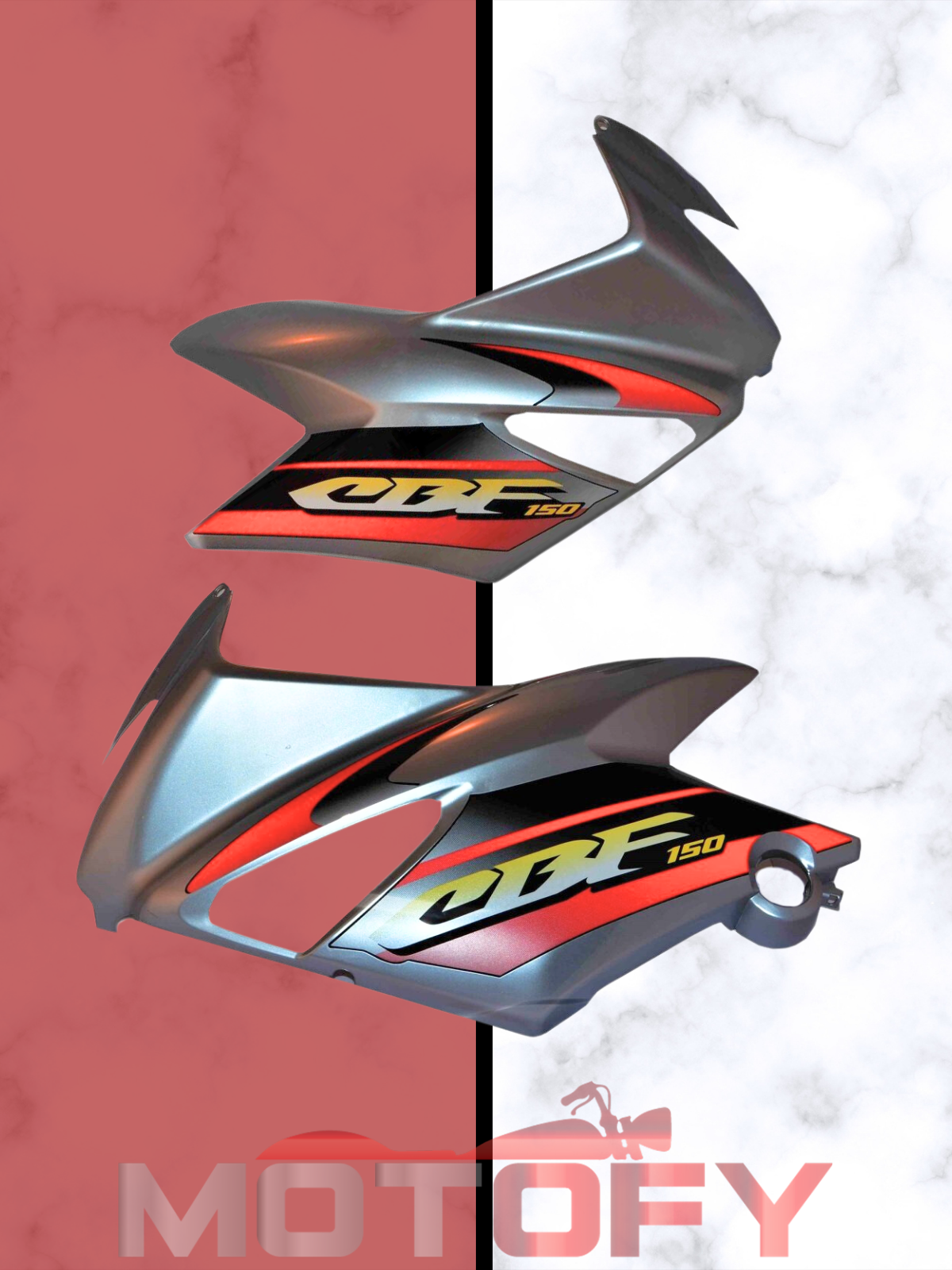 HONDA CBF 150 GRENAJ ÖN SAĞ & SOL TAKIMI GRİ OEM