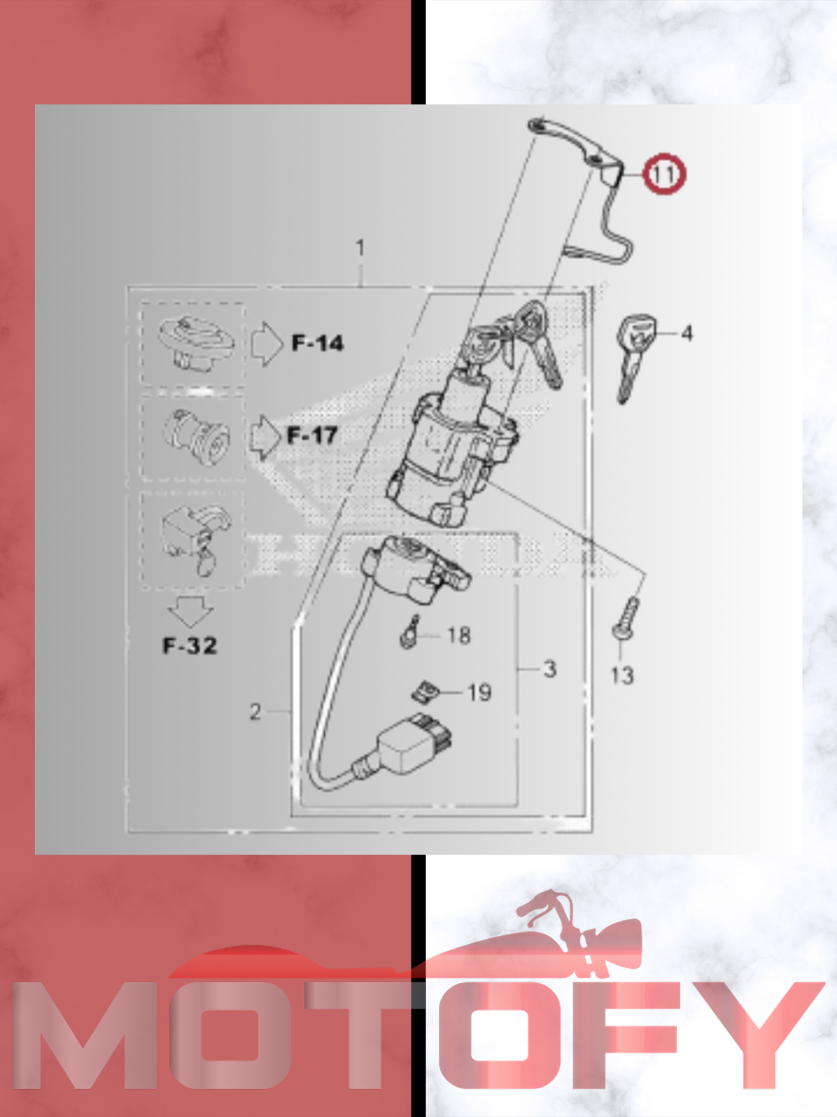 HONDA CRF 250 DEBRİYAJ TELİ BRAKETİ ORİJİNAL