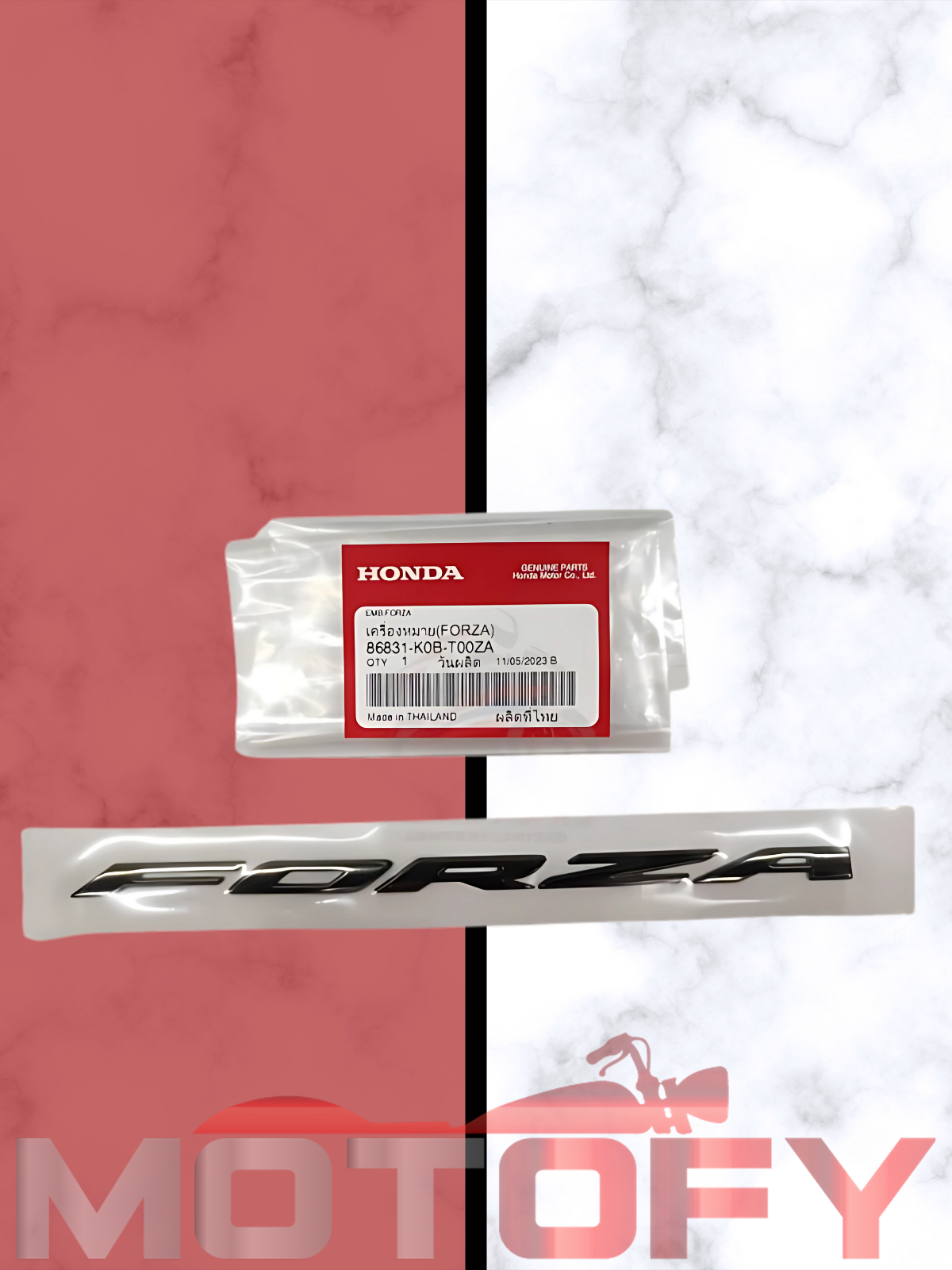 HONDA FORZA 250 2018-2020 SELE ALTI YAN KAPAK AMBLEMİ ORİJİNAL - 86831-K0B-T00ZA