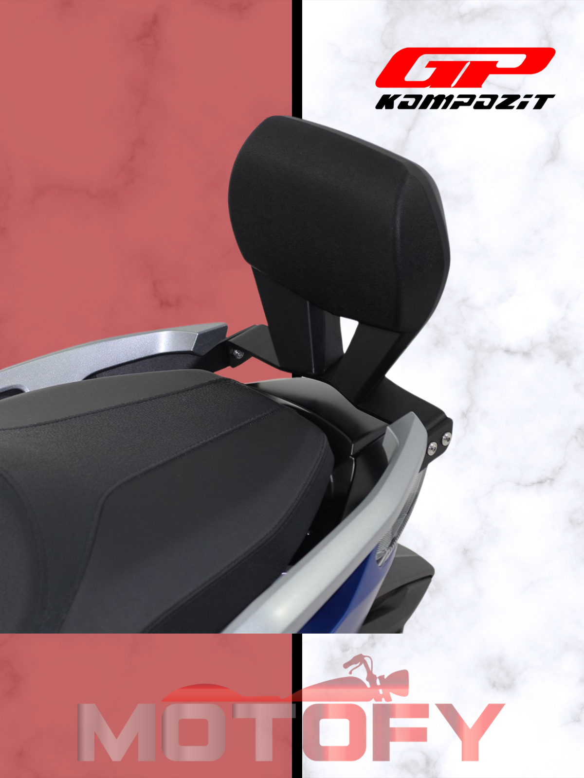 Honda Forza 250 2021-2022 Uyumlu Sissy Bar Siyah