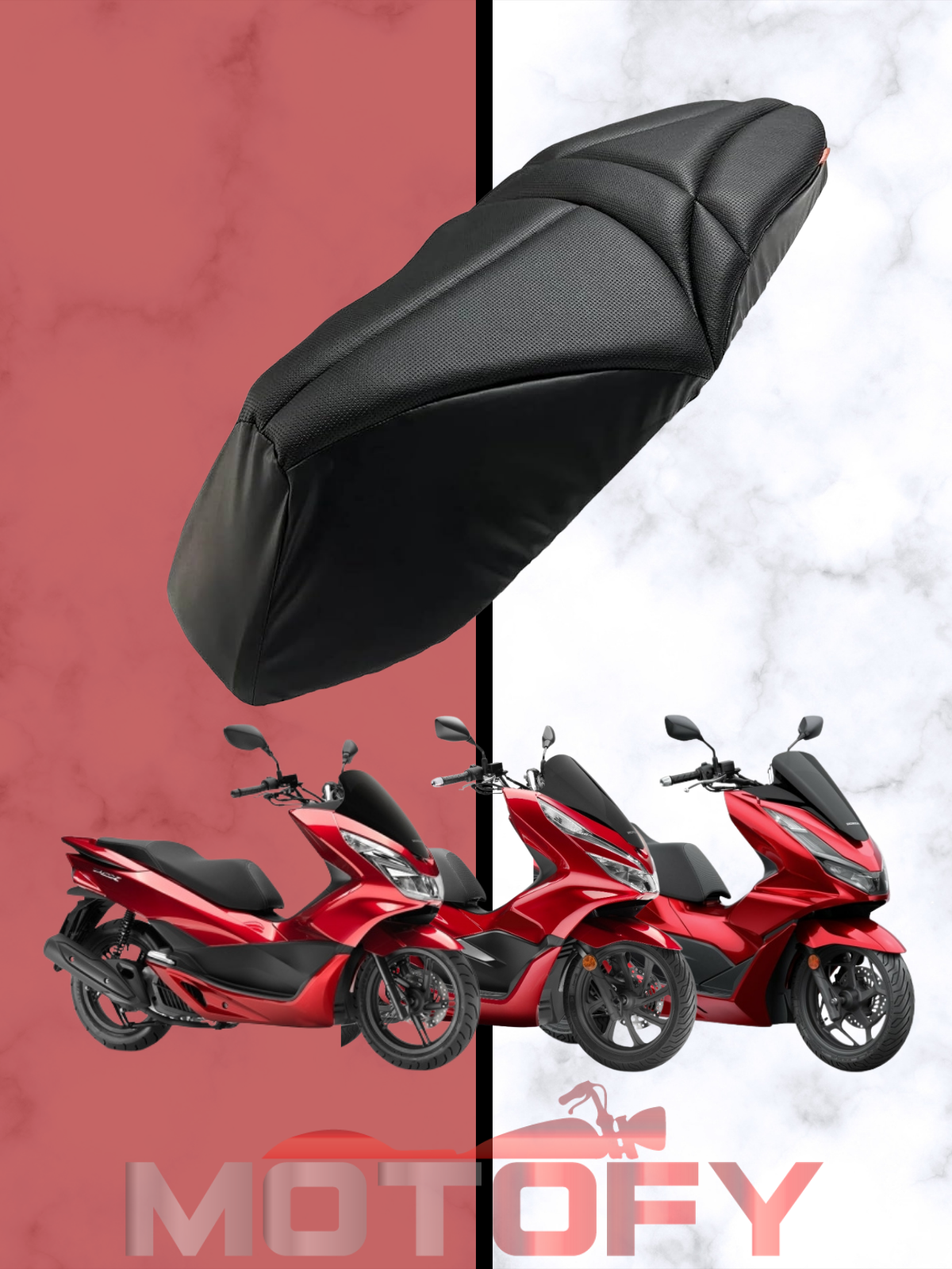 Honda PCX 125 /150  2014-2024 Uyumlu Motosiklet Konfor Sele Kılıfı Visco Sünger