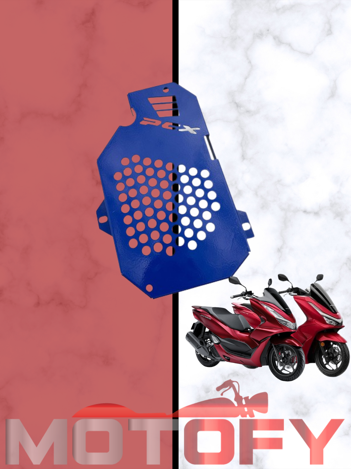 HONDA PCX 125 2021 2024 METAL RADYATÖR KORUMA DEMİRİ MAVİ