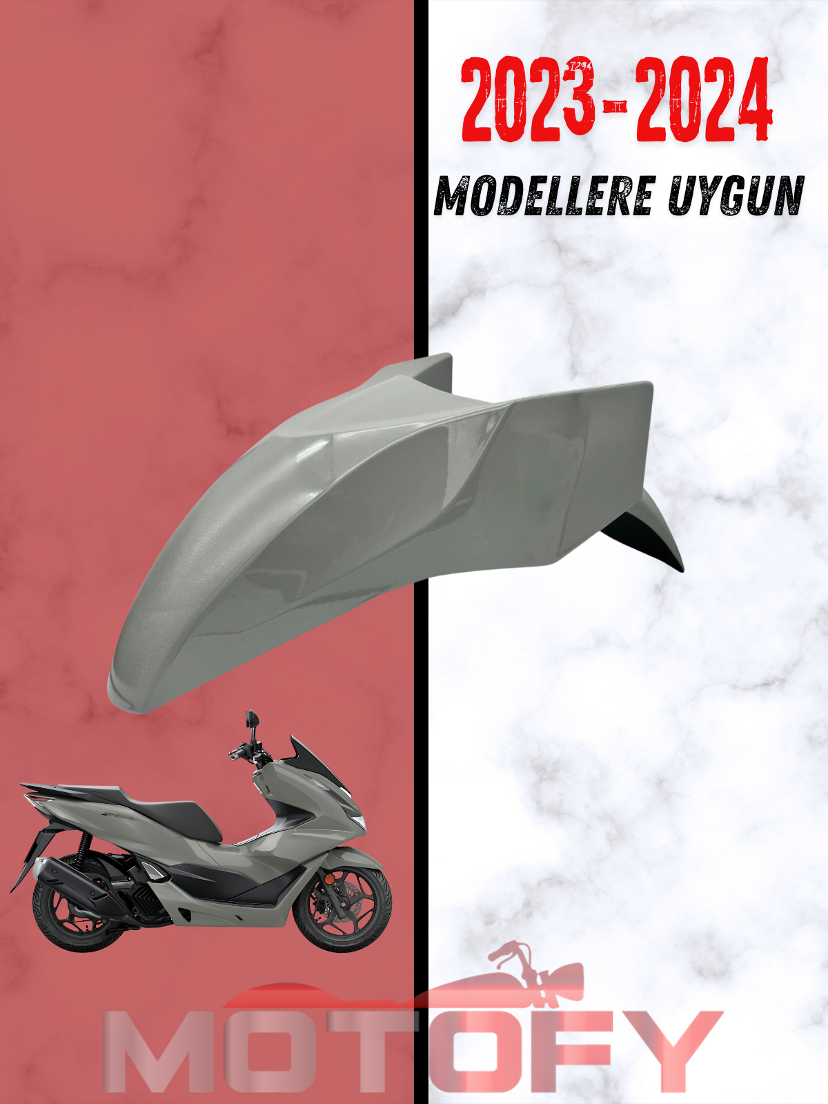 HONDA PCX 125 2023 - 2024 ÖN ÇAMURLUK NARDO GRİ ORİJİNAL - 61100-K1Z-J50ZA