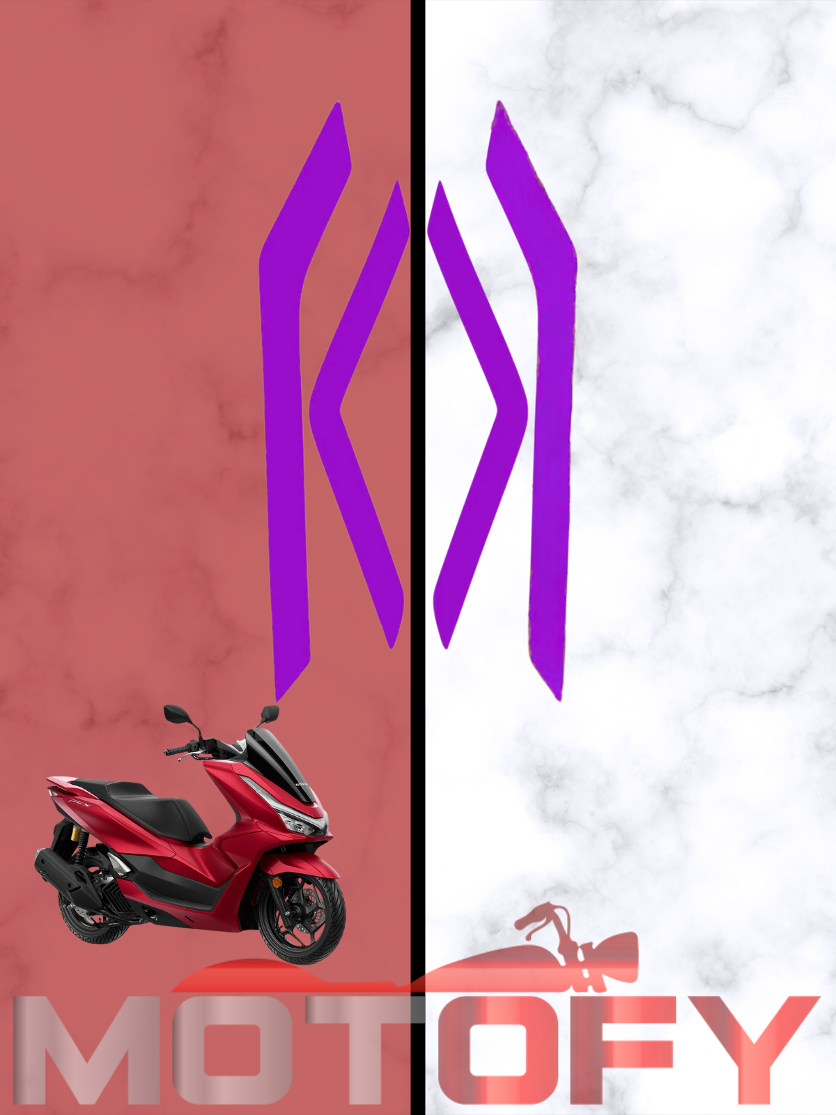 HONDA PCX 125 2025 - 2026 FAR FİLMİ MOR